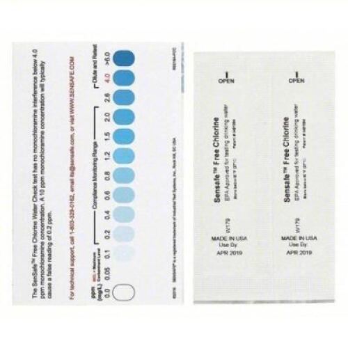 DESCRIPTION: (6) TEST STRIPS FREE CHLORINE BRAND/MODEL: INDUSTRIAL TEST SYSTEMS #3VEU1 RETAIL$: $22.05 EA QTY: 6