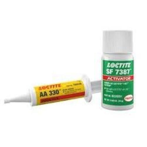 DESCRIPTION: (4) ACRYLIC ADHESIVE BRAND/MODEL: LOCTITE #4KL15 INFORMATION: AA 330, ACTIVATOR CURED, 250 ML, SYRINGE, YELLOW, GEL RETAIL$: $169.66 EA Q