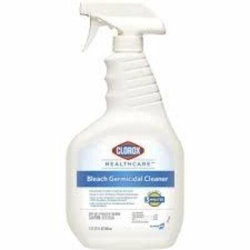 DESCRIPTION: (6) BLEACH GERMICIDAL CLEANERBRAND/MODEL: CLOROX HEALTHCARE #6VDE6SIZE: 32 OZRETAIL$: $140.00 TOTALQTY: 6