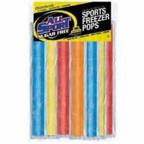 DESCRIPTION: (2) BAGS OF (36) FREEZER POPS BRAND/MODEL: ALL SPORT INFORMATION: ASSORTED FLAVORS SUGAR FREE RETAIL$: $42.25 EA QTY: 2