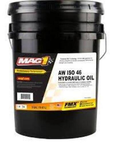 DESCRIPTION: (1) HYDRAULIC OIL BRAND/MODEL: MAG 1 AW ISO 46 SIZE: 5 GALLON RETAIL$: $81.99 EA QTY: 1