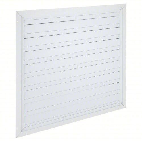DESCRIPTION: (1) UNIVERSAL BACKDRAFT DAMPER BRAND/MODEL: DAYTON/4C228 INFORMATION: WHITE, FOR 36" FAN RETAIL$: $238.84 SIZE: 38 in H, 38 in W, 1 5/8 i