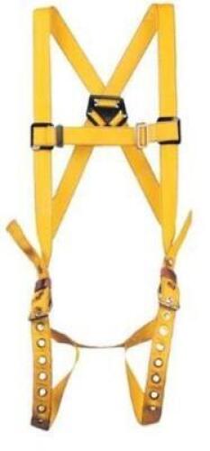 DESCRIPTION: (1) DURABILT FULL BODY HARNESS BRAND/MODEL: NORTH SAFETY/FPD698/1D INFORMATION: YELLOW/GROMMETTED LEGS RETAIL$: 171.76 SIZE: UNIVERSAL SI