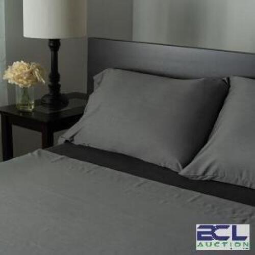 COOLING CHARCOAL INFUSED TENCEL KING SHEET SET GRAY