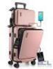 2PC HARD LUGGAGE SET IN PINK