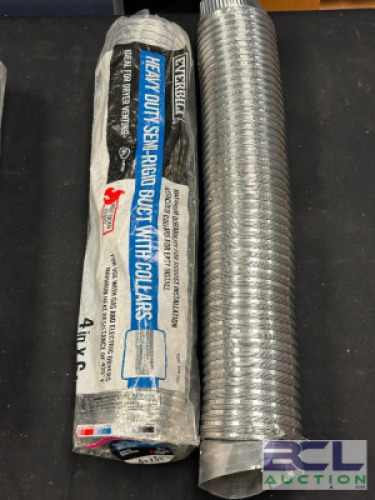 (2) - HEAVY DUTY SEMI RIGID DUCT WITH COLLARS