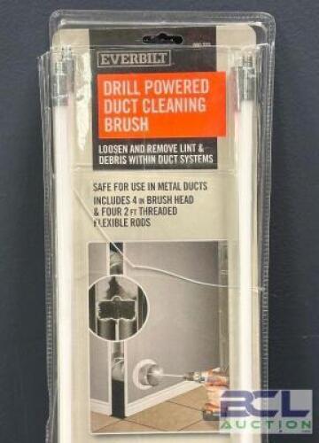 DRILL POWERED DUCT CLEANING BRUSH