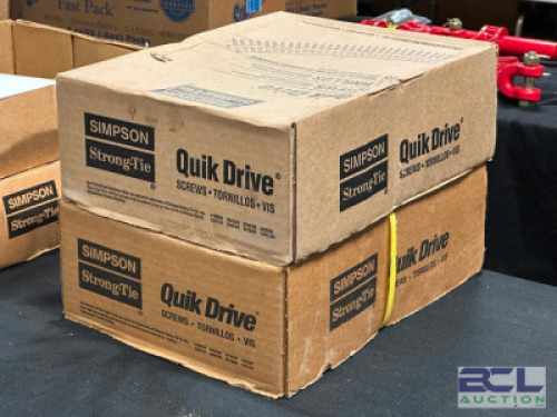 (2) - 2000 CT. CASES OF STRONG-TIE QUIK DRIVE NO. 8 X 2 IN. L SQUARE WOOD SCREWS