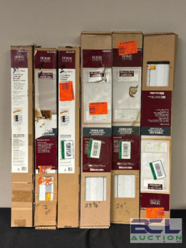 (6) - ASSORTED CORDLESS BLINDS