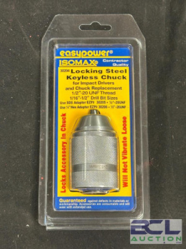 LOCKING STEEL KEYLESS CHUCK