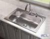 PERGOLA 33 IN. DROP-IN SINGLE BOWL 20-GAUGE STAINLESS STEEL KITCHEN SINK ONLY