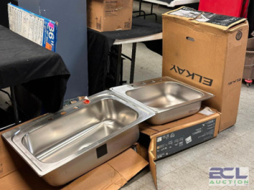 (4) - STAINLESS SINKS WITH MINOR BLEMISHES