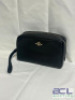 BOXY CROSS GRAIN LEATHER COSMETIC CASE - 4