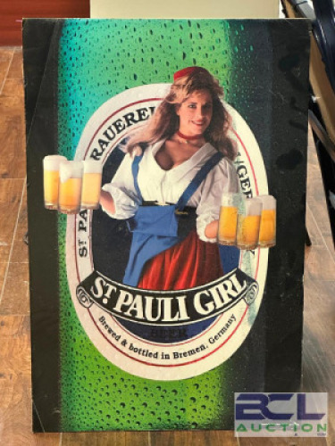 ST. PAULI GIRL BEER SIGN