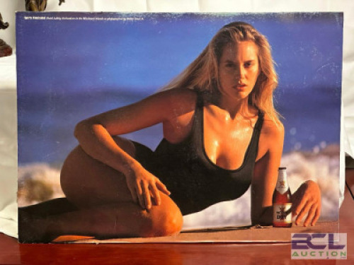 SPORTS ILLUSTRATED MODEL MICHELOB DRY BEER SIGN