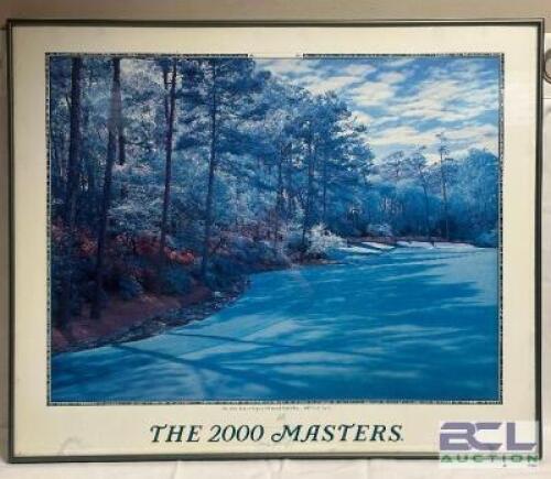 "THE 13TH HOLE" - THE 2000 MASTERS FRAMED LITHOGRAPH