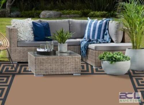9' X 12' REVERSIBLE BROWN/BLACK PATIO MAT