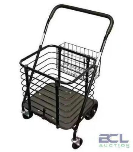 HEAVY-DUTY STEEL SHOPPING CART