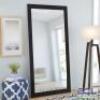 7 FT. FULL-BODY BERKE XL CONTEMPORARY MIRROR WITH DARK WOOD FRAME - 2