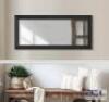 7 FT. FULL-BODY BERKE XL CONTEMPORARY MIRROR WITH DARK WOOD FRAME - 8