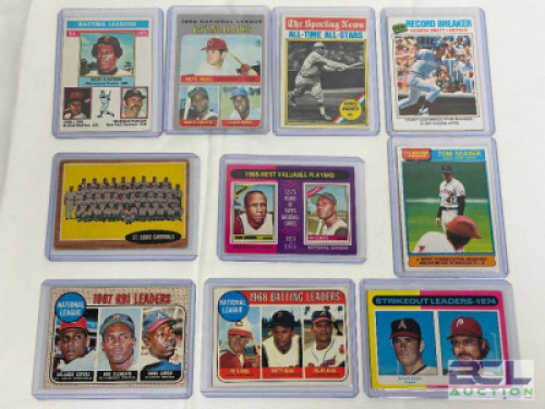 (10) - PC. VINTAGE BASEBALL CARD SET