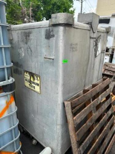 (2) ALUMINUM SHIPPING TOTES