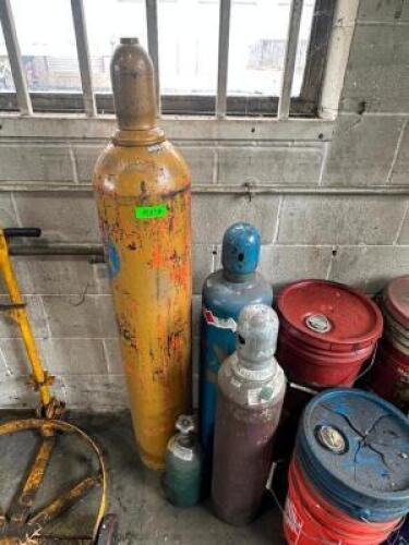(4) ASSORTED GAS CYLINDER TANKS