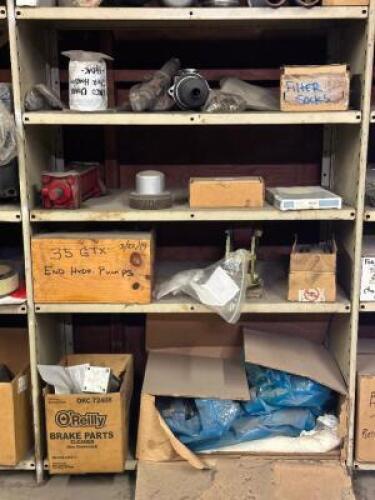 CONTENTS OF SHELVING UNIT HALF
