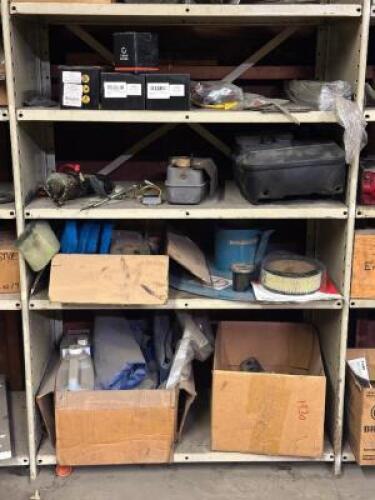 CONTENTS OF SHELVING UNIT HALF