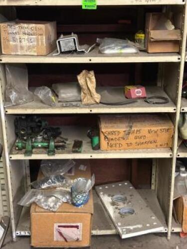 CONTENTS OF SHELVING UNIT HALF