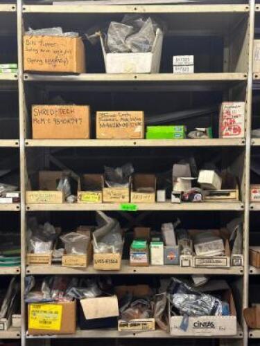 CONTENTS OF SHELVING UNIT