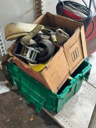 LARGE GROUP OF ASSORTED RATCHET STRAPS