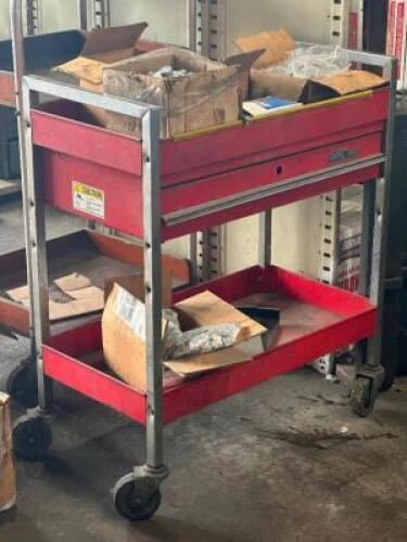 ROLLING CART WITH CONTENTS