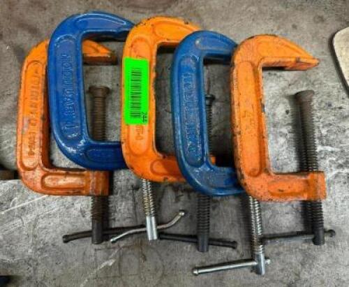(5) 4" C-CLAMPS