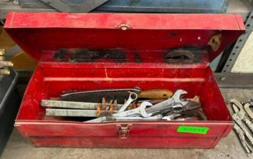 TOOL BOX WITH ASSORTED TOOLS