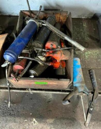 ASSORTED GREASE GUNS AS SHOWN