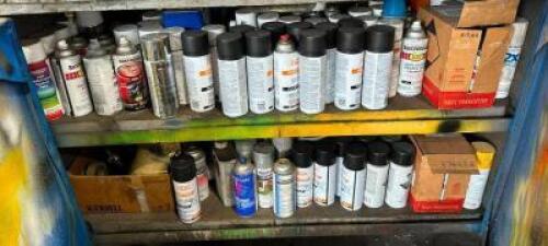 ASSORTED SPRAY PAINT AS SHOWN
