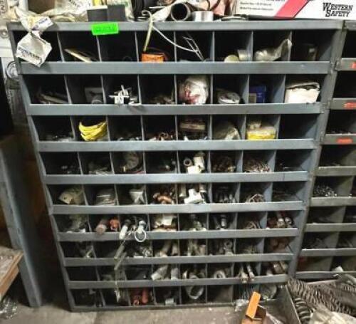 HARDWARE BIN WITH CONTENTS