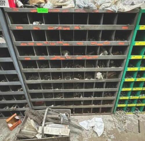 HARDWARE BIN WITH CONTENTS