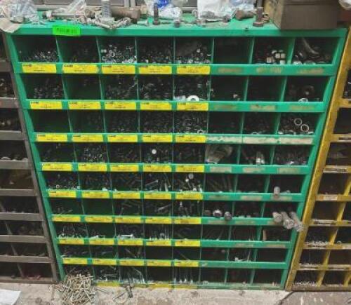 HARDWARE BIN WITH CONTENTS