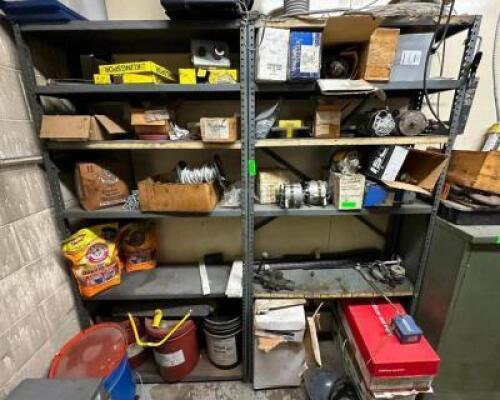 (2) METAL SHELVING UNITS