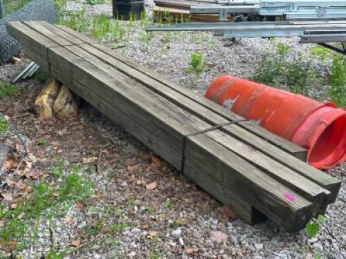 DESCRIPTION: (8) 14' 6X6 POSTS LOCATION: LOT QTY: 8