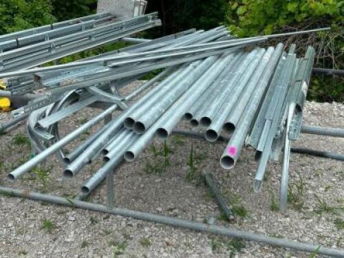DESCRIPTION: CONTENTS OF RACK (ASSORTED FENCE POSTS) LOCATION: LOT QTY: 1