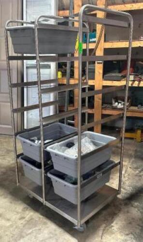 DESCRIPTION: BUS BIN CART LOCATION: WAREHOUSE QTY: 1