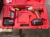 DESCRIPTION: 14V CORDLESS DRIVER BRAND/MODEL: MILWAUKEE INFORMATION: COMES WITH CASE EXTRA BATTERY AND CHARGER LOCATION: WAREHOUSE QTY: 1 - 3