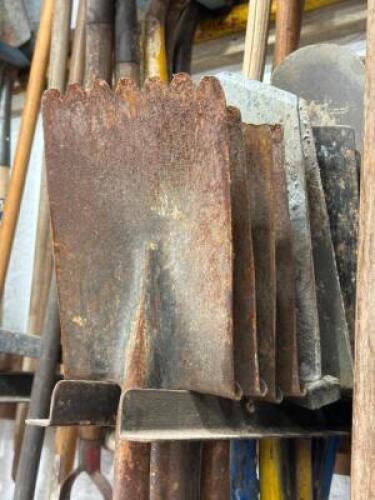 DESCRIPTION: (5) ASSORTED SHOVELS LOCATION: BACK WAREHOUSE QTY: 5