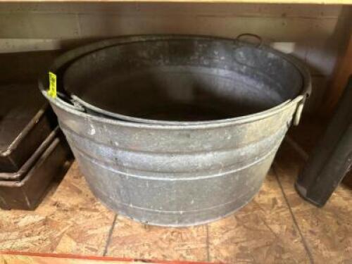 DESCRIPTION: (2) GALVANIZED BUCKETS LOCATION: WAREHOUSE QTY: 2