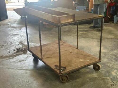 DESCRIPTION: 2-TIER UTILITY CART LOCATION: WAREHOUSE QTY: 1