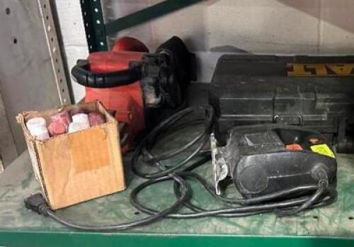 DESCRIPTION: ASSORTED POWER TOOLS AS SHWON LOCATION: WAREHOUSE QTY: 1