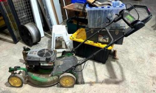DESCRIPTION: MOWMENTUM WALK-BEHIND LAWN MOWER BRAND/MODEL: JOHN DEERE JS45 LOCATION: BACK WAREHOUSE QTY: 1